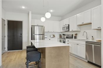 Kitchen at rowe residences in victoria, mn
